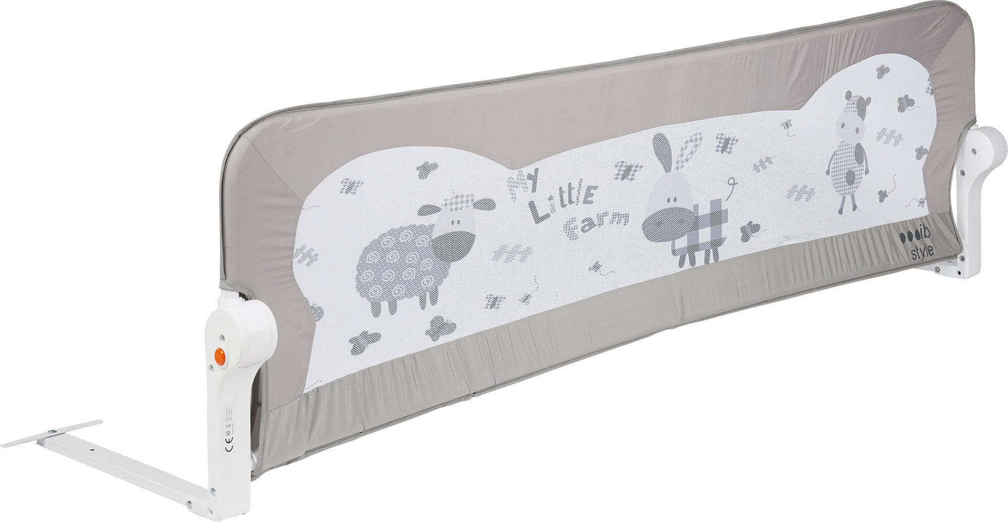 Bettgitter FINN Grau