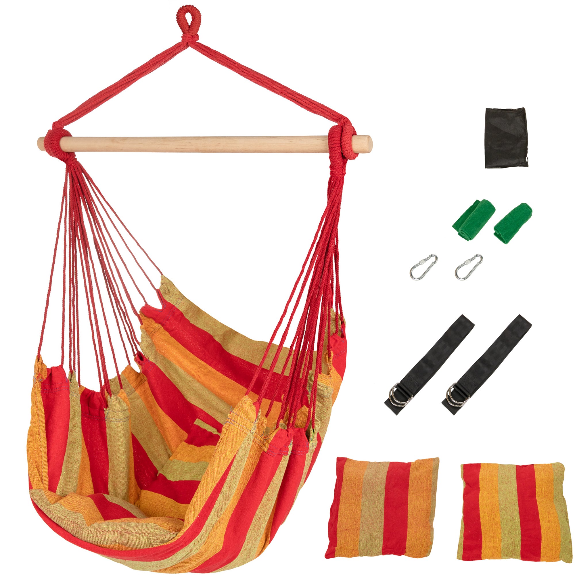 Kalea Hängesessel Rot/Gelb