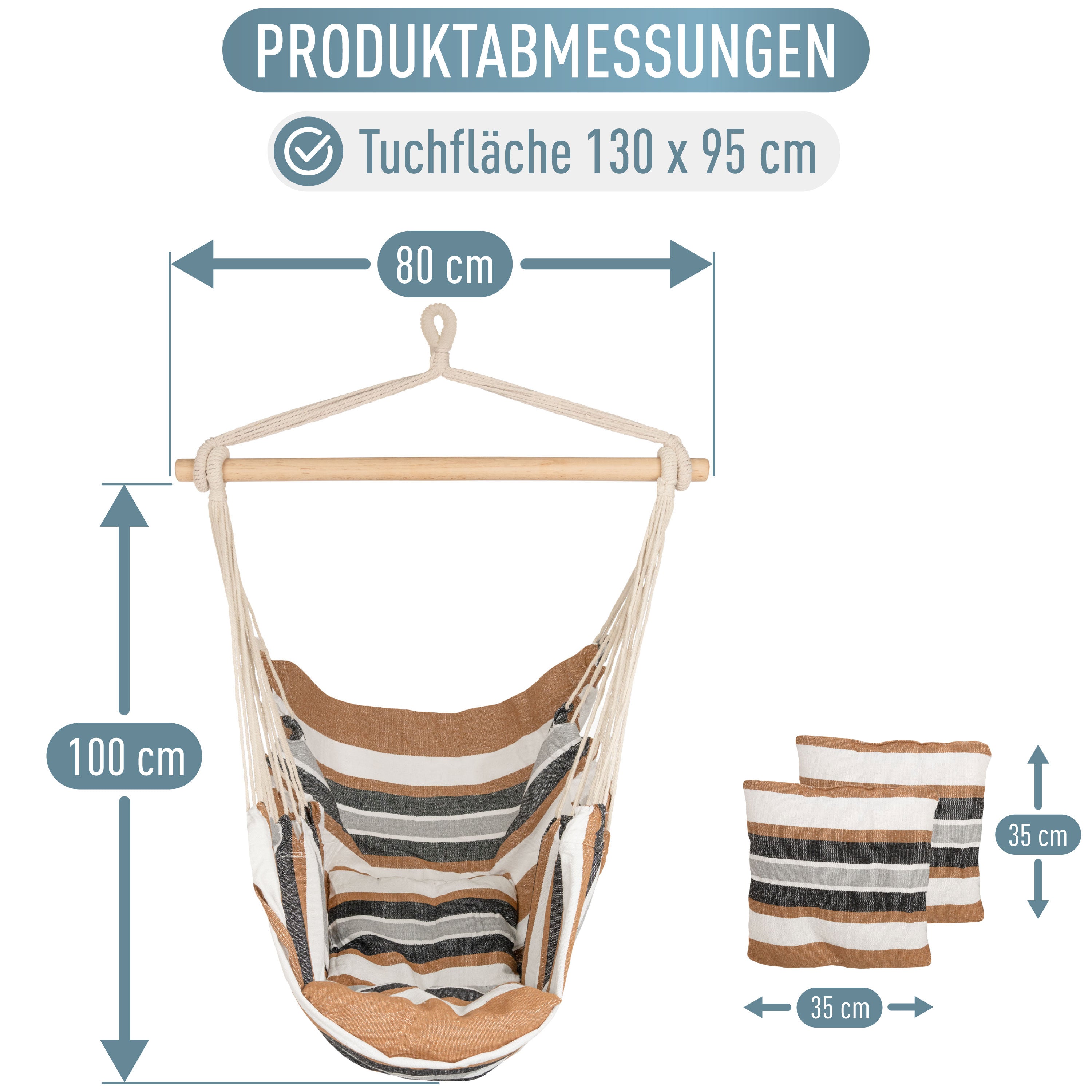 Kalea Hängesessel Cappuccino