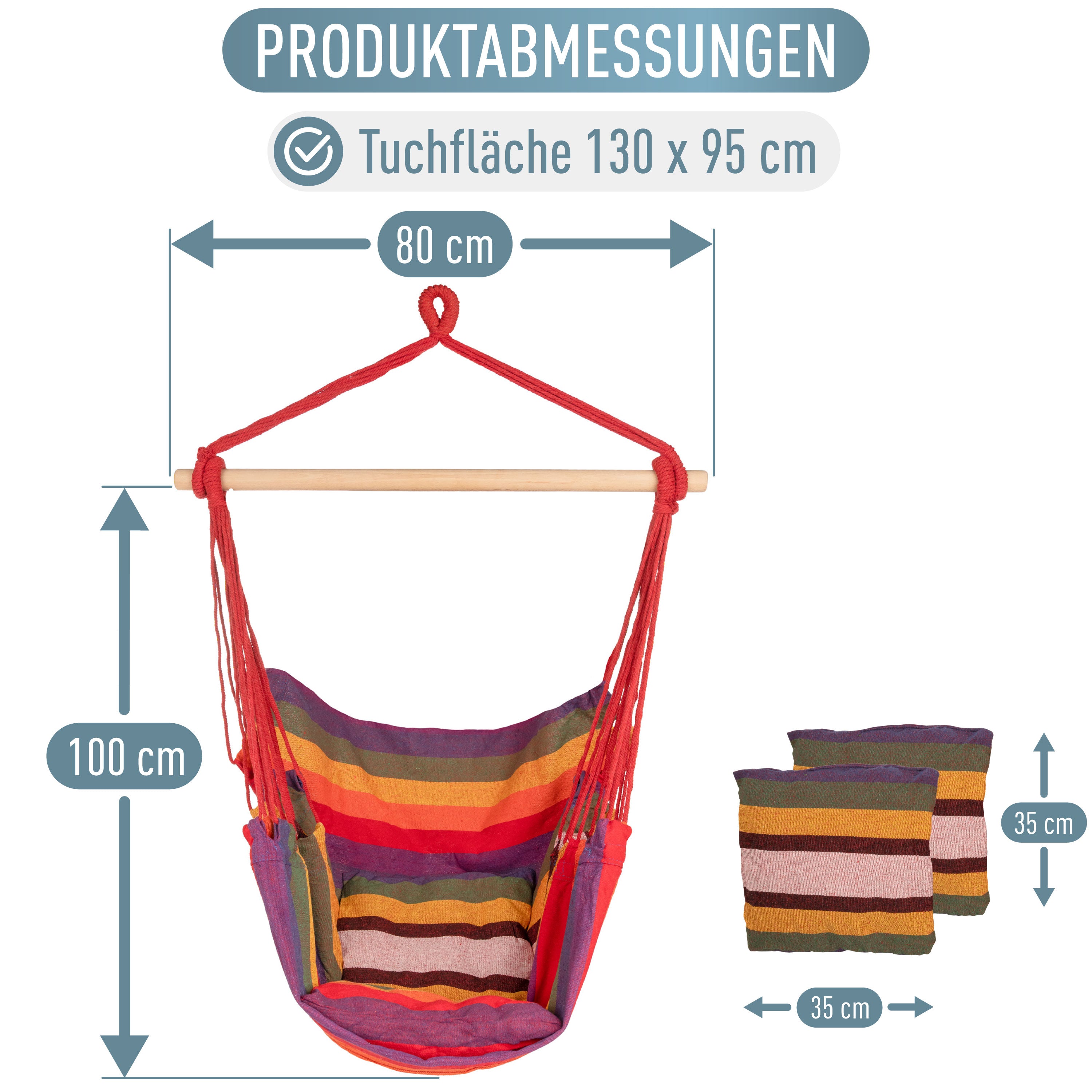 Kalea Hängesessel Regenbogen