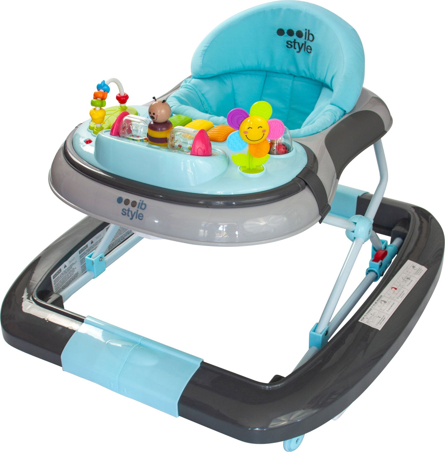 Little World Babywalker Türkis Grau