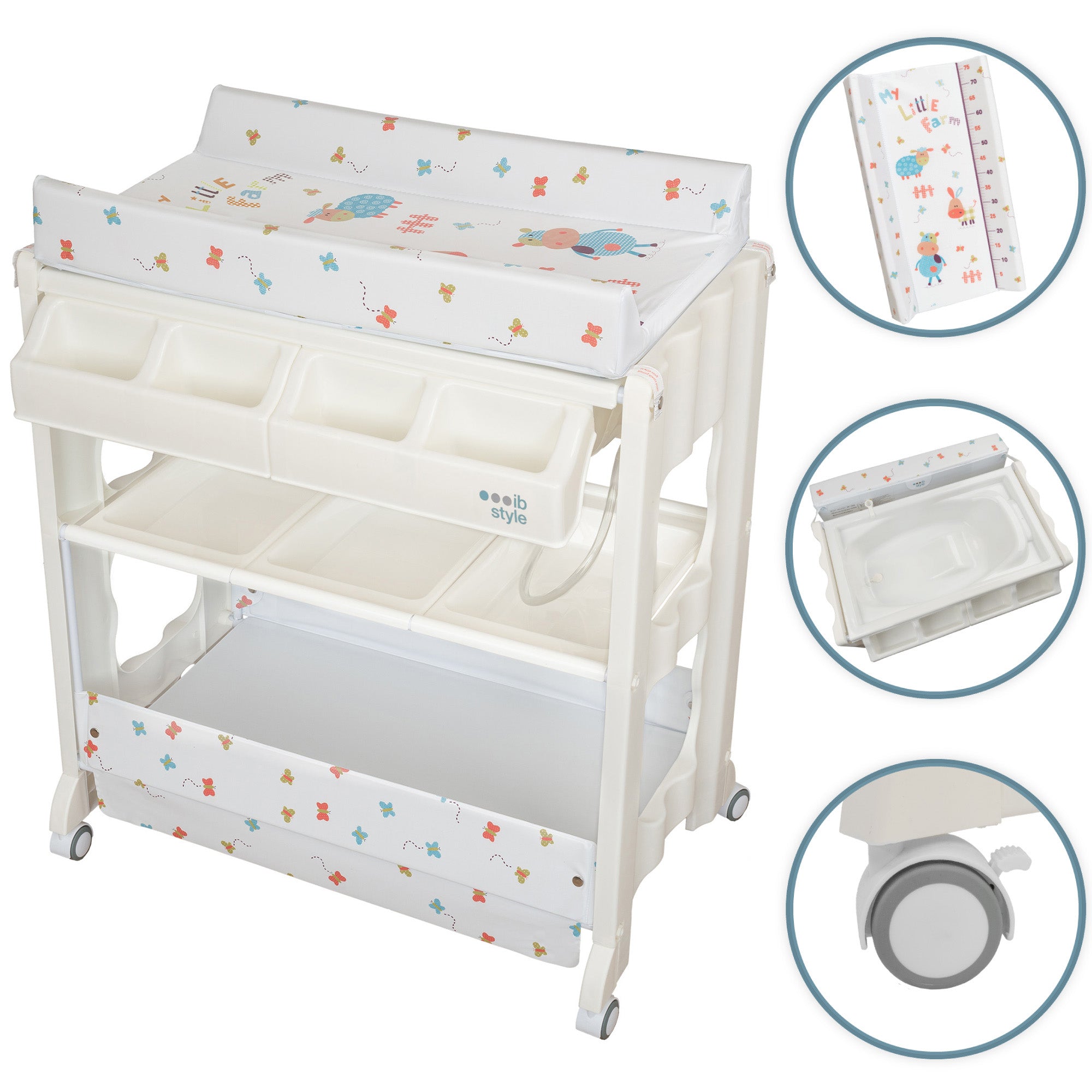 Isa Bade- & Wickelkombination rollbar My Little Farm Colors