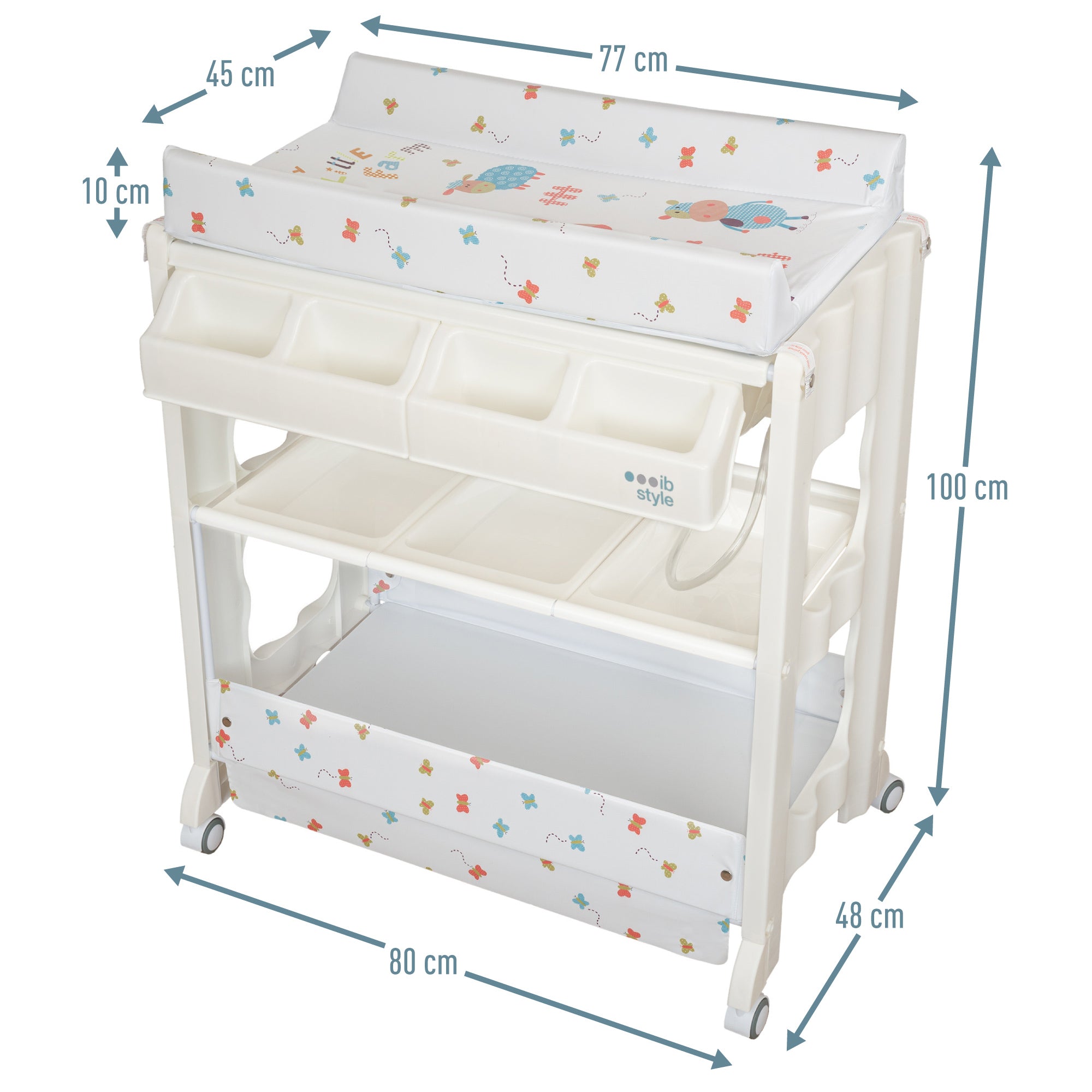 Isa Bade- & Wickelkombination rollbar My Little Farm Colors