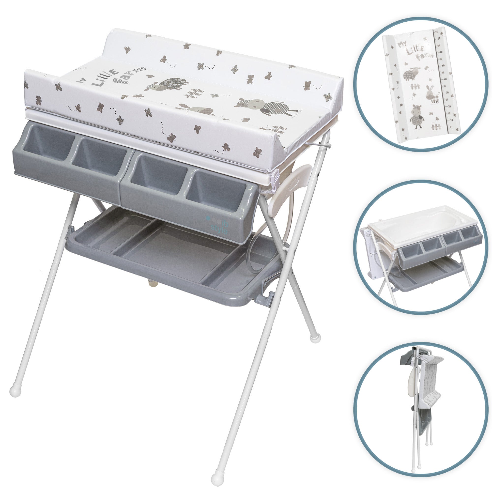 Mobiler Wickeltisch klappbar Koa My Little Farm