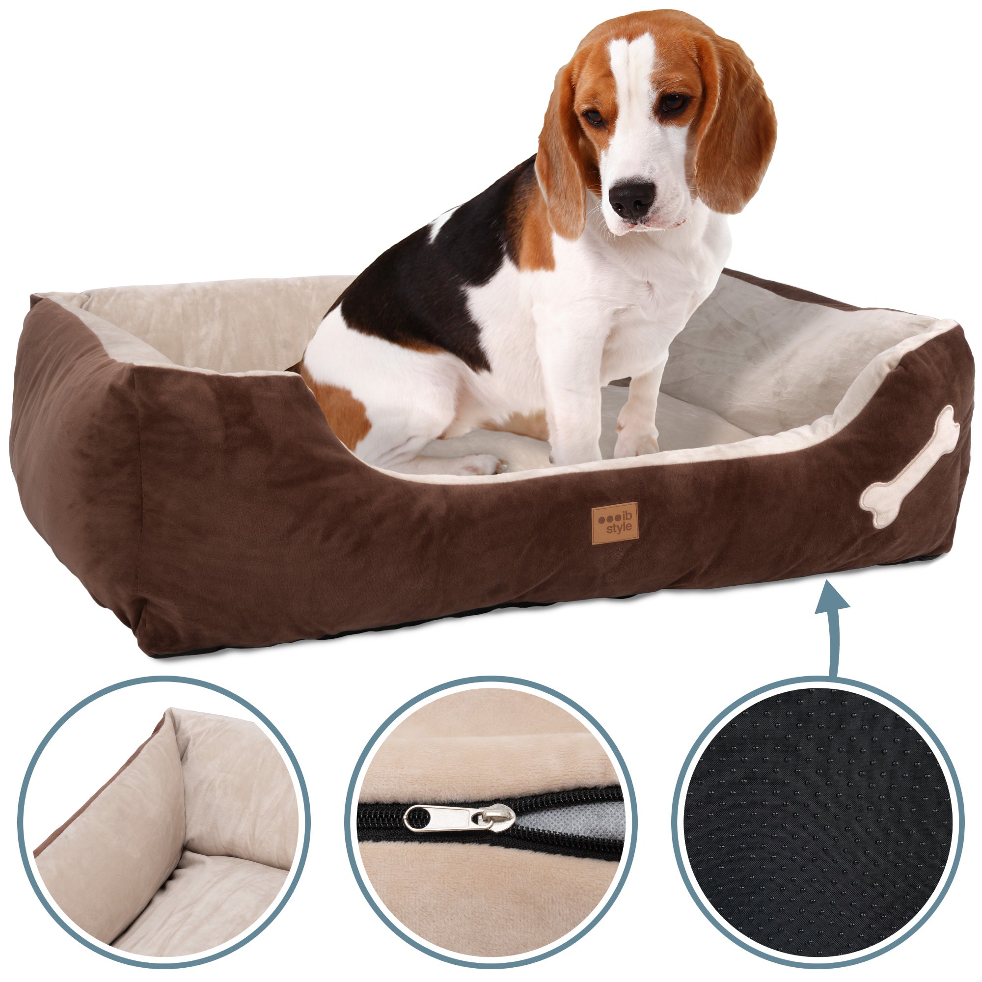 Happy Buddy M Hundebett Braun