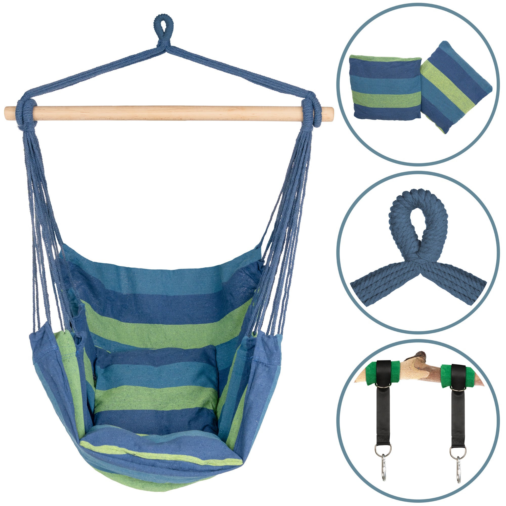 Hängesessel Kalea Blau Gruen ib style