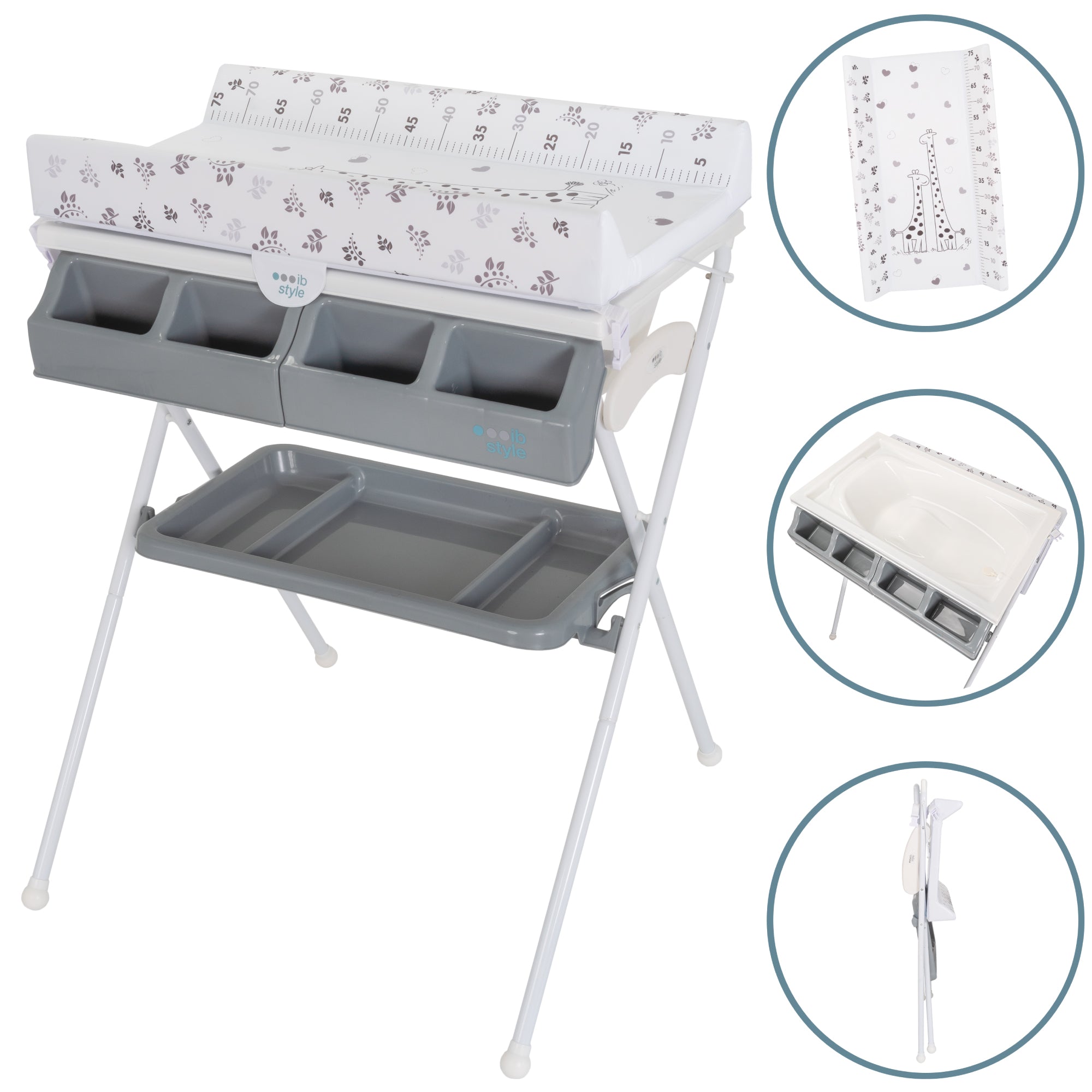 Mobiler Wickeltisch klappbar Koa Metric Giraffe