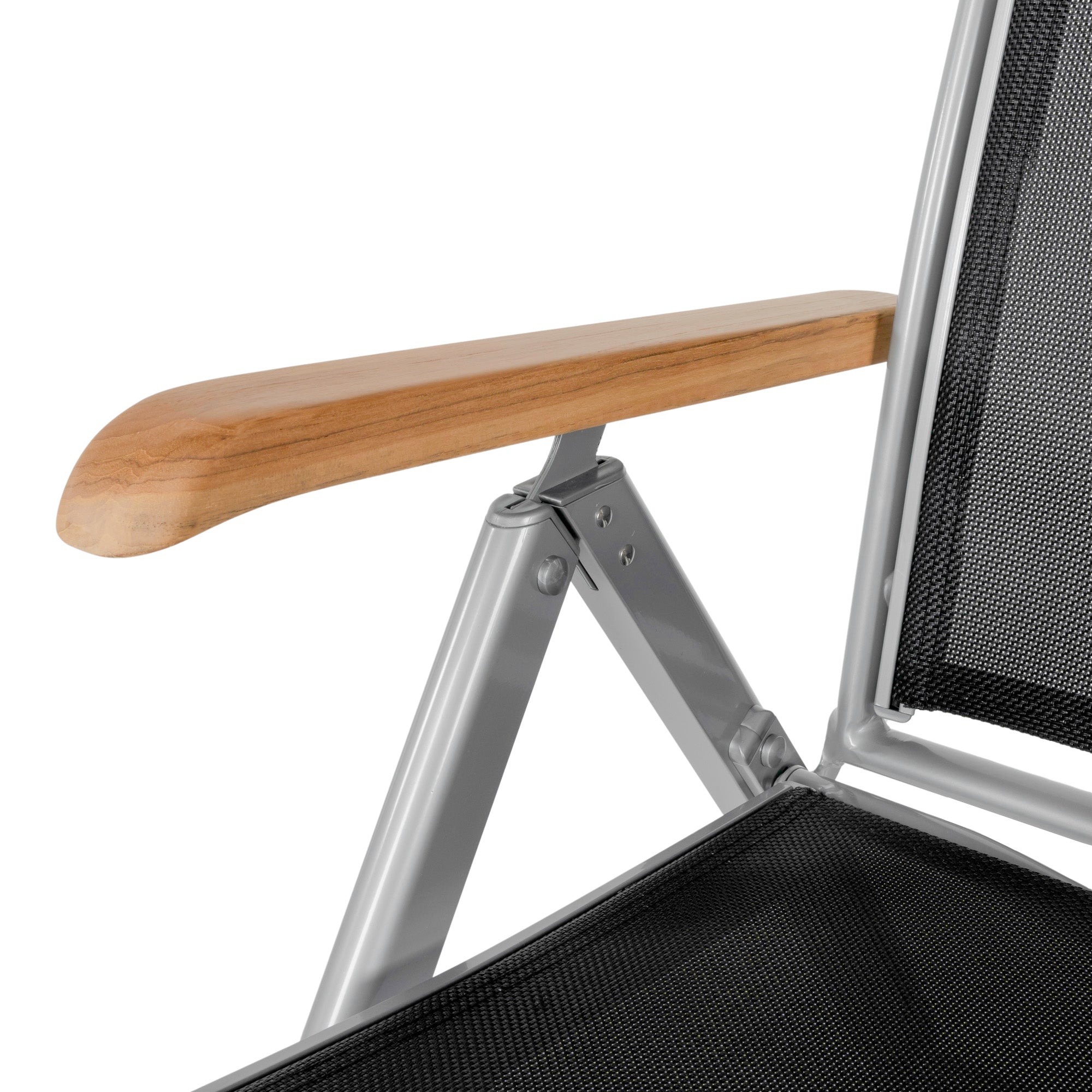 Gartenstühle Diplomat Set Silber Teak Holz ib style