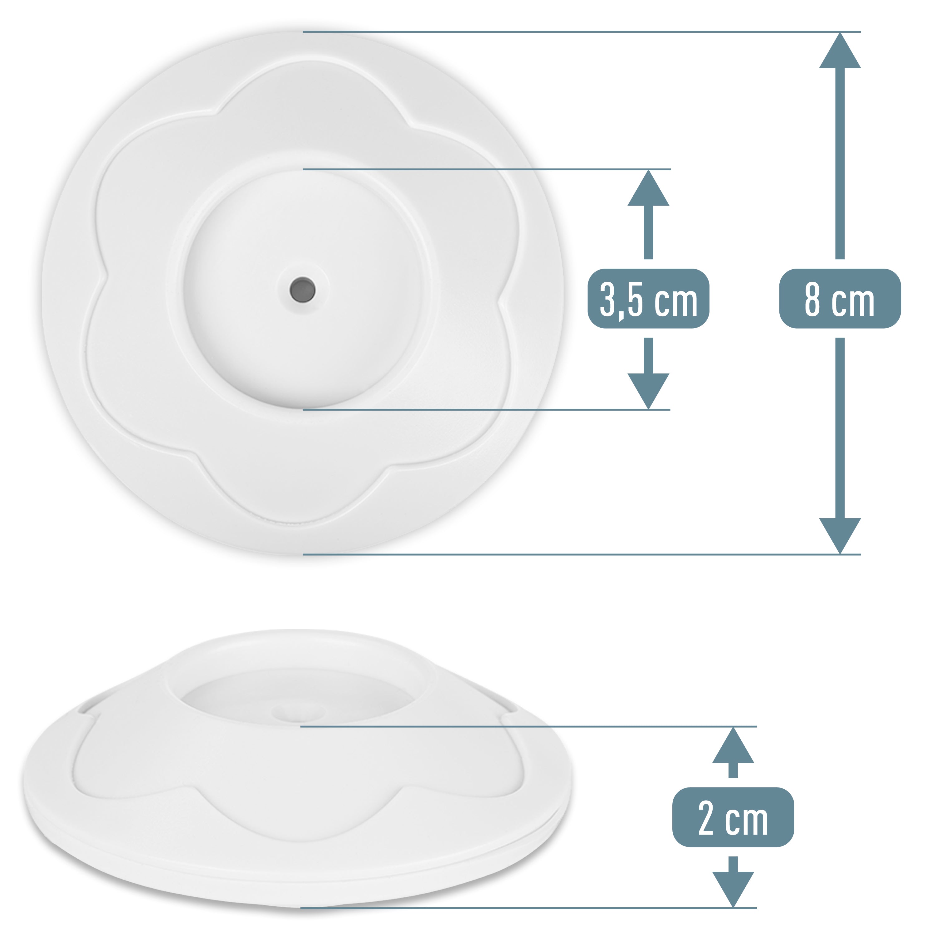 Wandschutzkappen 4er Set