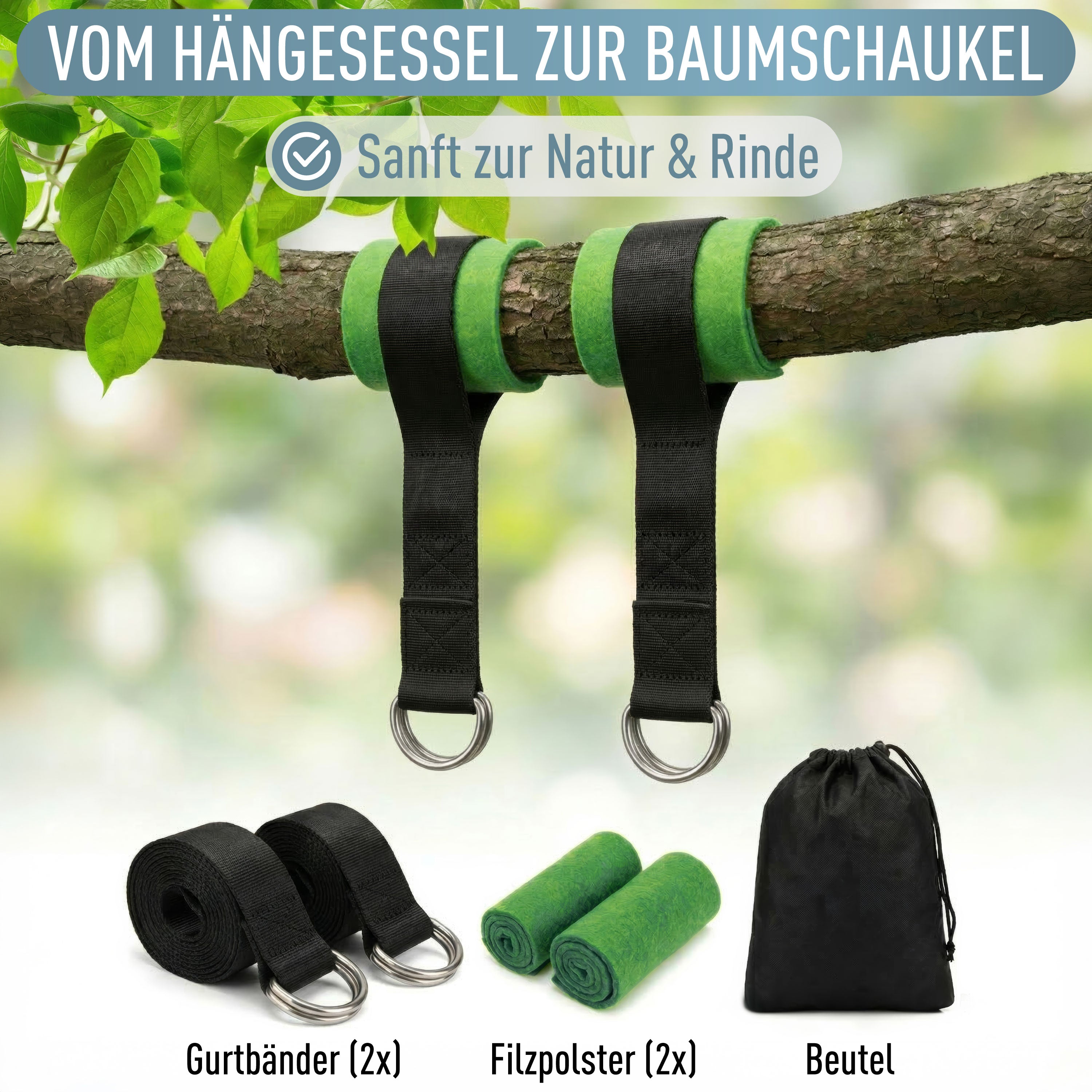 Kalea Hängesessel Rot/Gelb