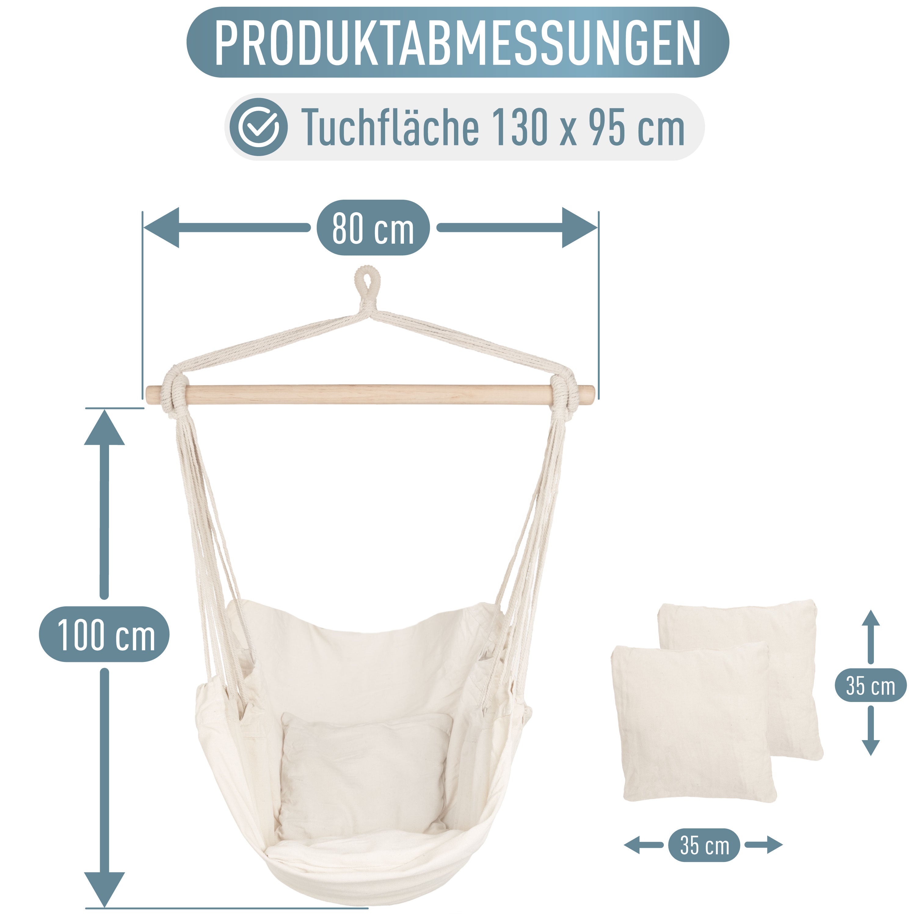 Kalea Hängesessel Weiß