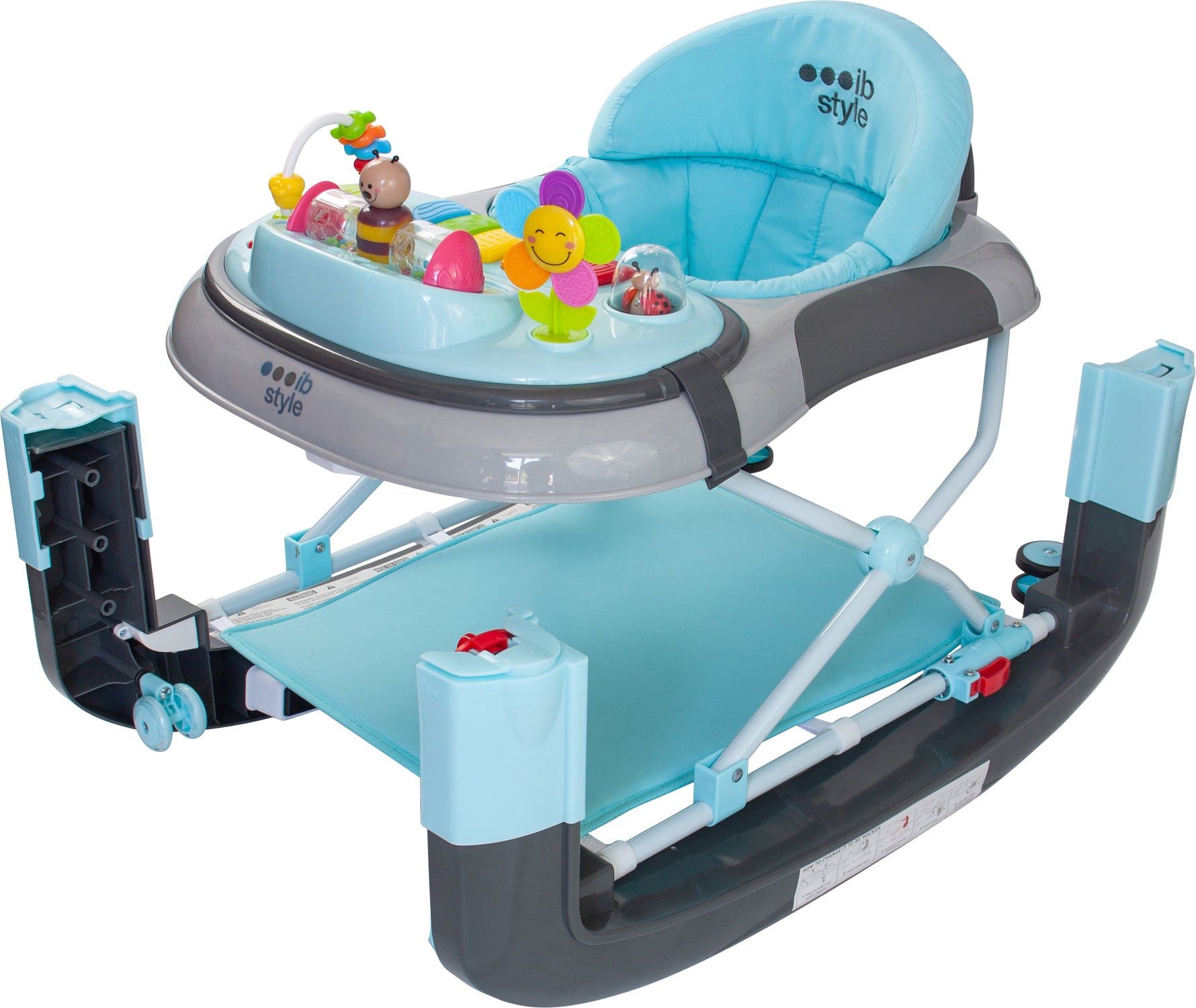 Little World Babywalker Türkis Grau