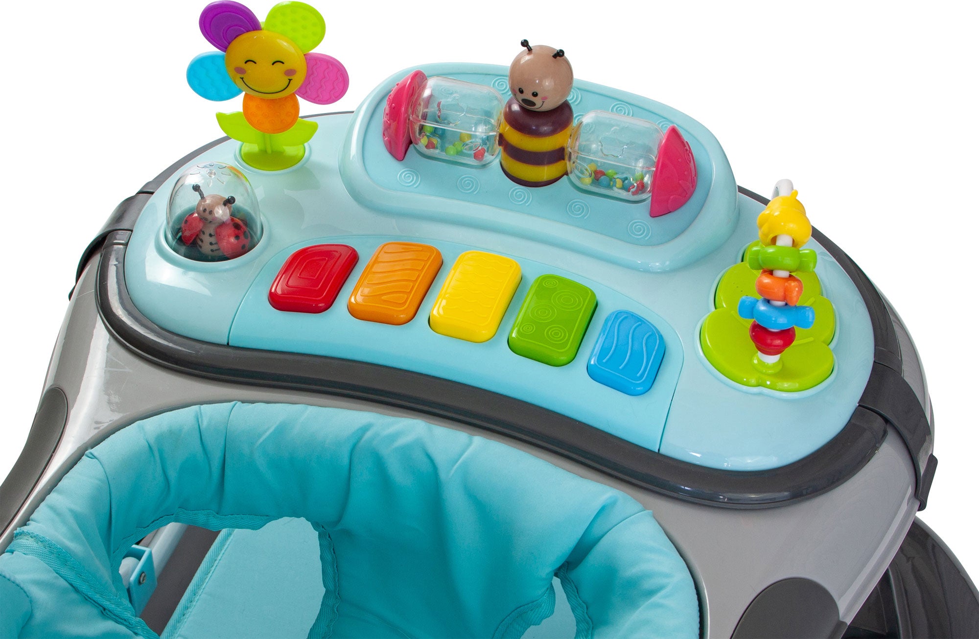 Little World Babywalker Türkis Grau