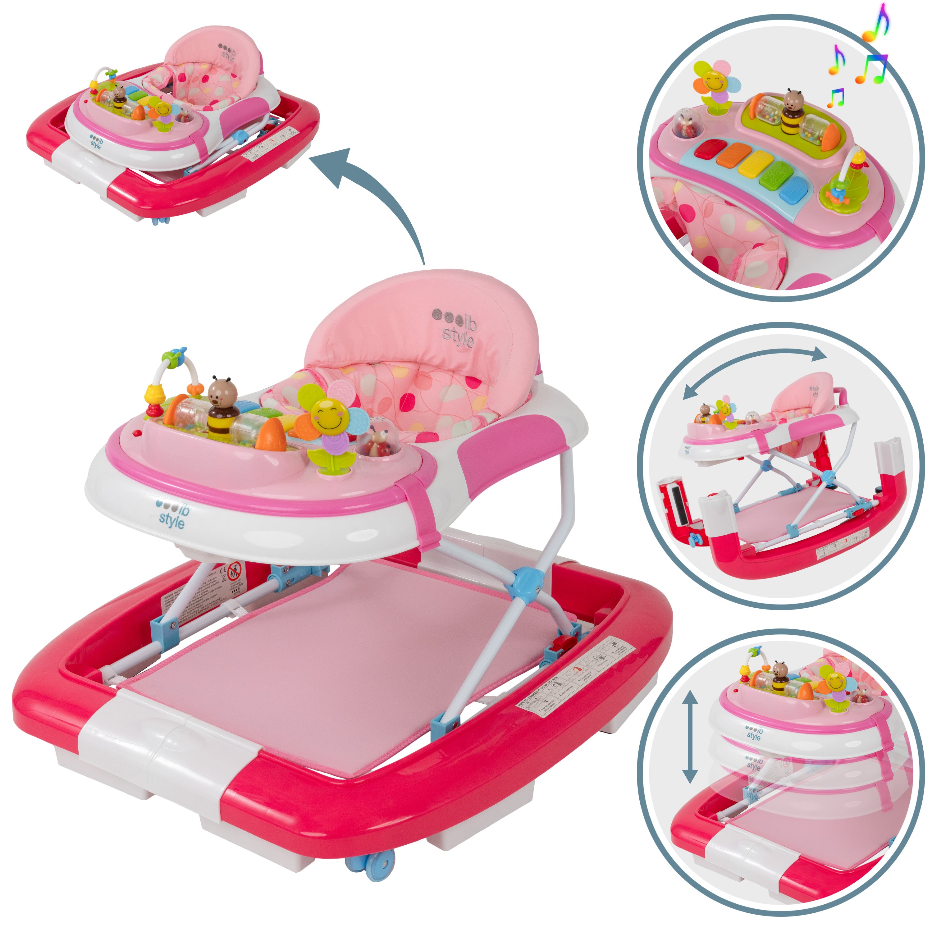 Babywalker Little World Rosa