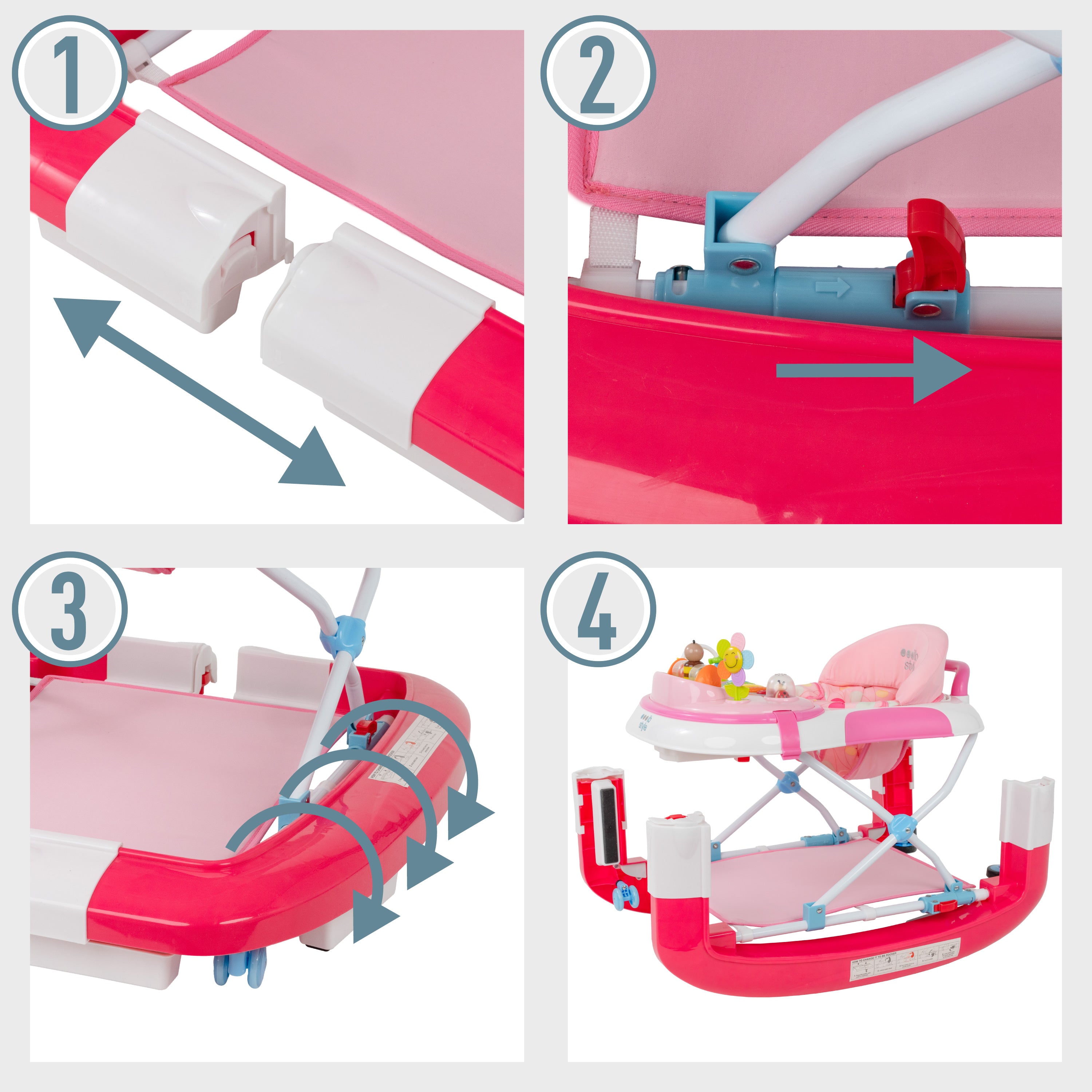 Babywalker Little World Rosa