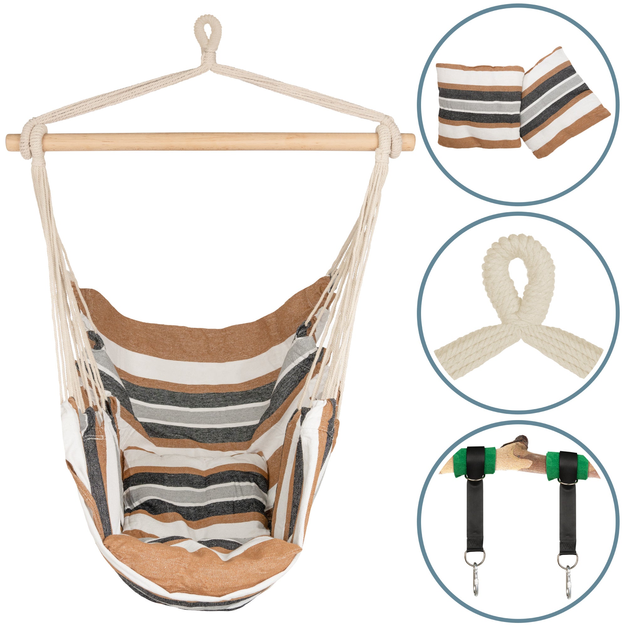 Hängesessel Kalea Cappuccino Braun ib style