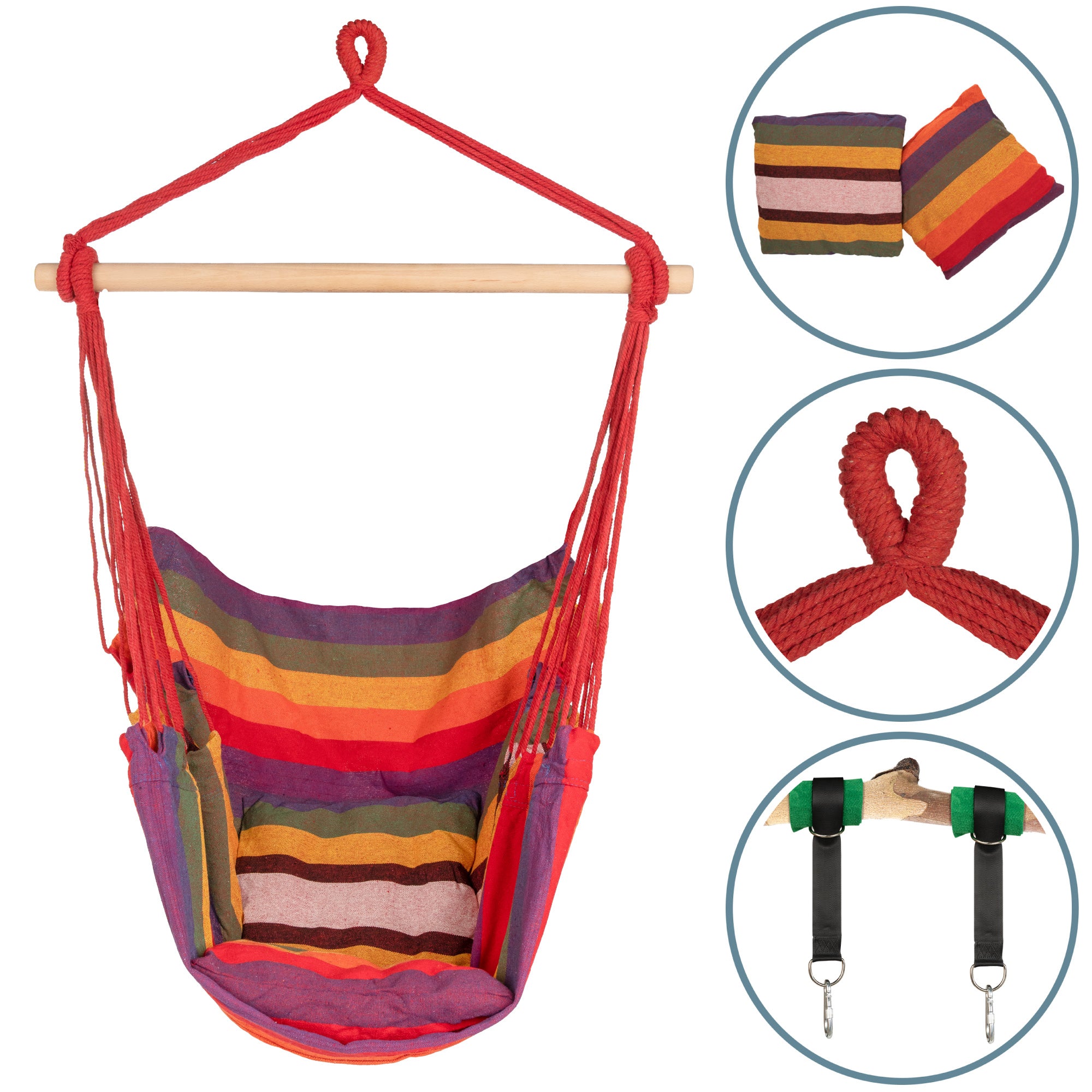 Hängesessel Kalea Regenbogen Bunt ib style