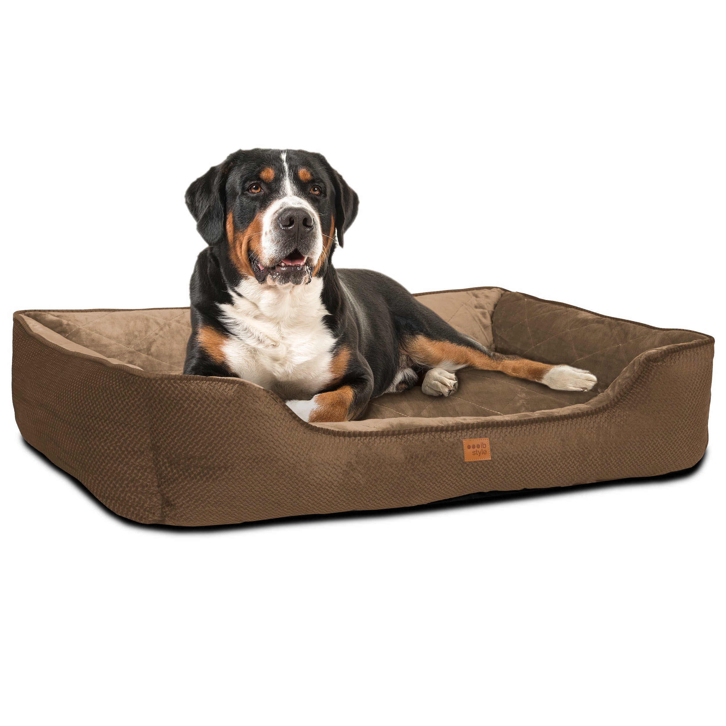 Hundebett Milo XL 115 x 90 cm Braun